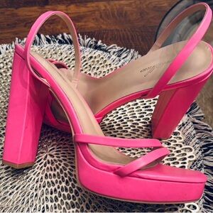 Elegant Pink Strappy Heels